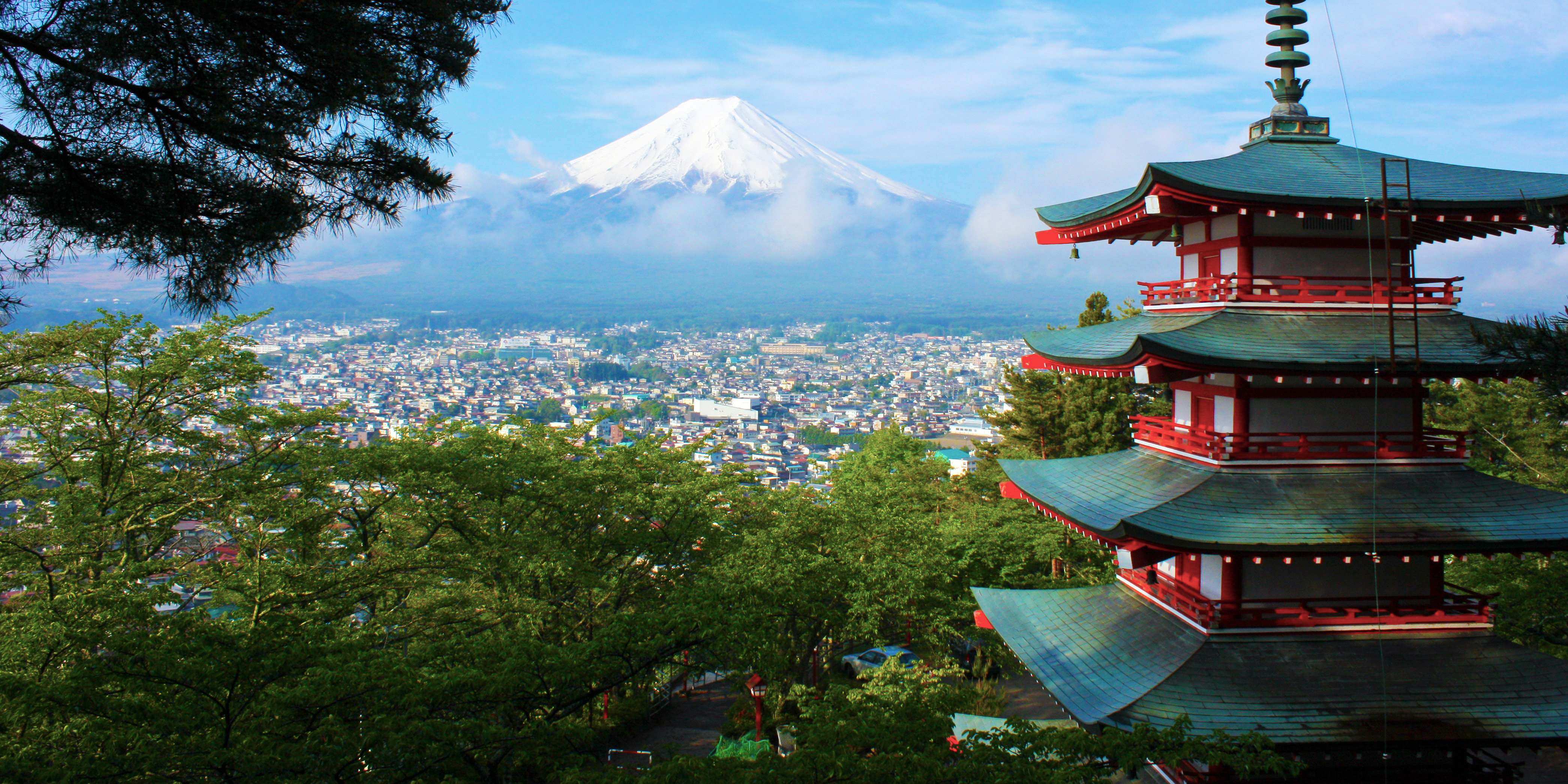 Mt. Fuji with Chureito Pagoda - Fujiyoshida, Japan